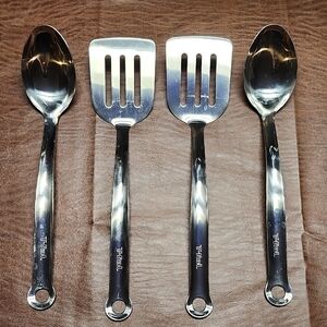 Stainless Steel Kitchen Utensil Set - Silver